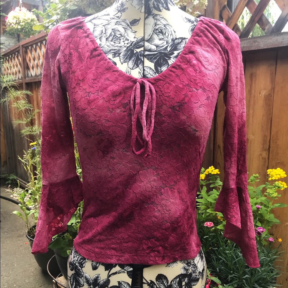 Pink Floral Blouse